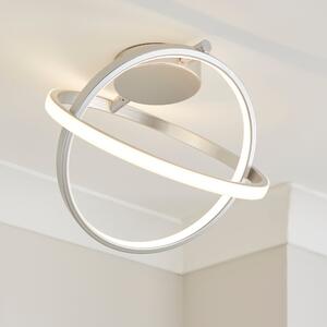 Astra Abstract Led Ceiling Light Brushed Chrome