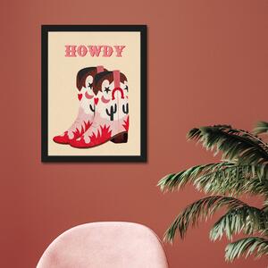 Howdy by Tanya Garcia Framed Print MultiColoured
