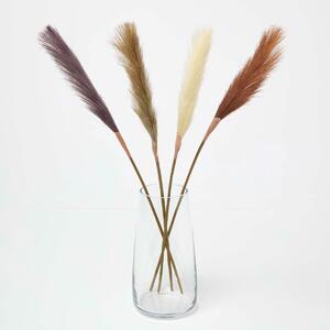 Homescapes Artificial Pampas Grass Set of 4 Natural