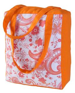 Cotton Pure Paisley Design Shopping/Shoulder Bag, 27 x 32 x 11 cm