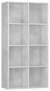 Book Cabinet/Sideboard Concrete Grey 66x30x130 cm Engineered Wood