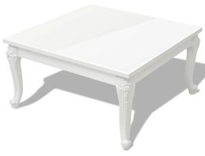 Coffee Table 80x80x42 cm High Gloss White