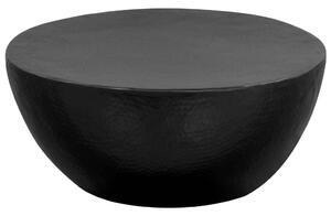 Coffee Table Hammered Aluminium 70x30 cm Black