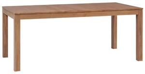 Dining Table Solid Teak Wood with Natural Finish 180x90x76 cm