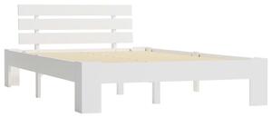 Bed Frame White Solid Pine Wood 120x200 cm
