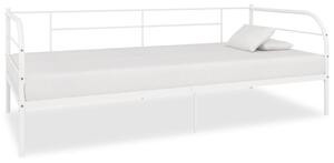 Daybed Frame White Metal 90x200 cm
