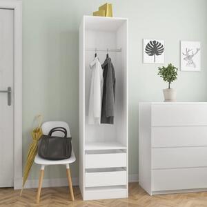 Wardrobe with Drawers White 50x50x200 cm Engineered Wood