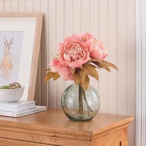 Artificial Dried Pink Peony Bouquet Pink