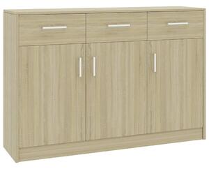 Sideboard Sonoma Oak 110x30x75 cm Engineered Wood