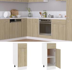 Drawer Bottom Cabinet Sonoma Oak 30x46x81.5 cm Engineered Wood