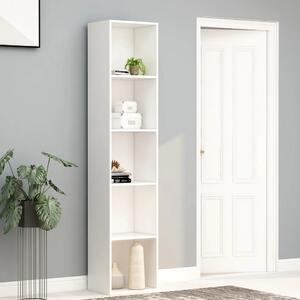 Book Cabinet White 40x30x189 cm Engineered Wood