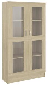 Vitrine Cabinet Sonoma Oak 82.5x30.5x150 cm Engineered Wood