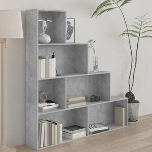 Book Cabinet/Room Divider Concrete Grey 155x24x160 cm Engineered Wood