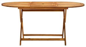 Folding Garden Table 160x85x75 cm Solid Acacia Wood