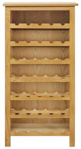 Wine Cabinet 56x32x110 cm Solid Oak Wood