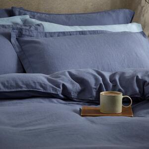 Cotton Linen Oxford Pillowcase Folkstone Blue