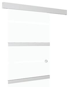 Sliding Door with Soft Stops ESG Glass and Aluminium 90x205 cm
