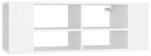 Wall-Mounted TV Cabinet White 102x35x35 cm Engineered Wood