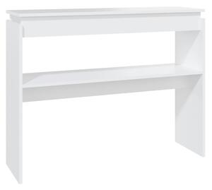 Console Table White 102x30x80 cm Engineered Wood