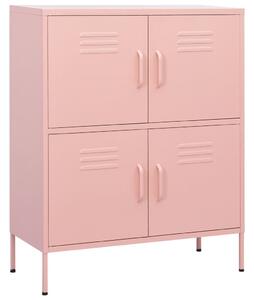 Storage Cabinet Pink 80x35x101.5 cm Steel