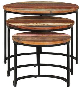 Nesting Tables 3 pcs Solid Reclaimed Wood