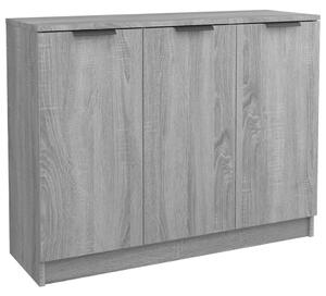 Sideboard Grey Sonoma 90.5x30x70 cm Engineered Wood