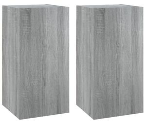 TV Cabinets 2 pcs Grey Sonoma 30.5x30x60 cm Engineered Wood