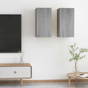 TV Cabinets 2 pcs Grey Sonoma 30.5x30x60 cm Engineered Wood