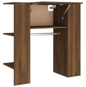 Hallway Cabinet Brown Oak 97.5x37x99 cm Engineered Wood