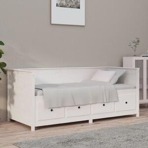 Day Bed White 100x200 cm Solid Wood Pine