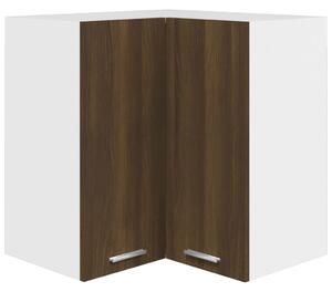 Hanging Corner Cabinet Brown Oak 57x57x60 cm Engineered Wood
