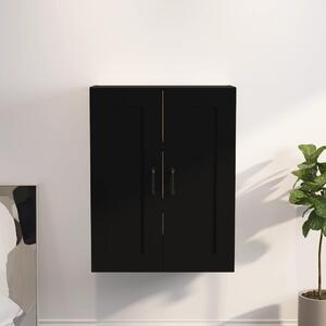 Hanging Wall Cabinet Black 69.5x32.5x90 cm