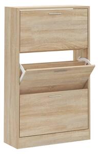 Shoe Cabinet Sonoma Oak 63x24x103 cm Engineered Wood