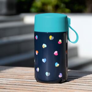 Mini Confetti 500ml Food Flask, Navy Blue/Pink/Grey