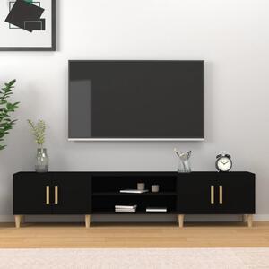 TV Cabinet Black 180x31.5x40 cm Engineered Wood
