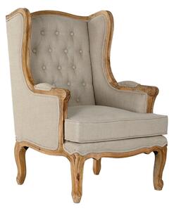 Armchair Home ESPRIT White Natural Mango wood 72 x 75 x 110 cm