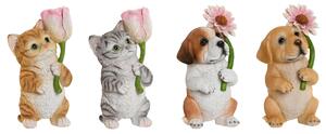 Decorative Figure Home ESPRIT Multicolour animals 10,5 X 9 X 18,5 cm (4 Units)