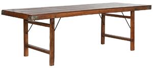 Folding Table Home ESPRIT Natural Recycled Wood 240 x 90 x 77 cm