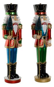 Christmas bauble Home ESPRIT Multicolour Nutcracker 23 x 20 x 70 cm (2 Units)