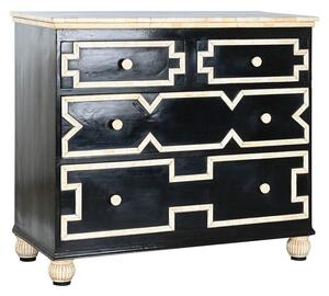 Chest of drawers Home ESPRIT Black 111 x 51 x 99 cm