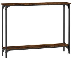 Console Table Smoked Oak 100x22.5x75 cm Engineered Wood