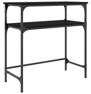 Console Table Black 75x35.5x75 cm Engineered Wood