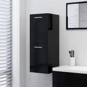 Bathroom Cabinet Black 30x30x80 cm Engineered Wood