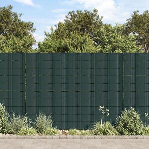 Garden Privacy Screens 4 pcs PVC 35x0.19 m Matte Green