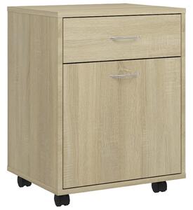 Rolling Cabinet Sonoma Oak 45x38x54 cm Engineered Wood