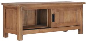 TV Cabinet 90x30x35 cm Solid Teak Wood