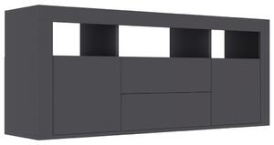 TV Cabinet Grey 120x30x50 cm Engineered Wood