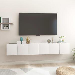Hanging TV Cabinets 3 pcs White 60x30x30 cm