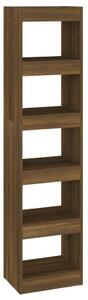 Book Cabinet/Room Divider Brown Oak 40x30x166 cm