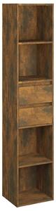 Book Cabinet Smoked Oak 36x30x171 cm Engineered Wood